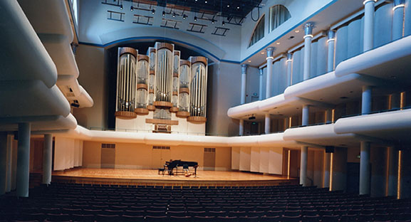 Interior of the Moody Music Concert Hall