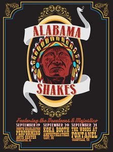 Devin Huey, an art student from Birmingham, designed this poster for the Grammy-nominated band the Alabama Shakes.