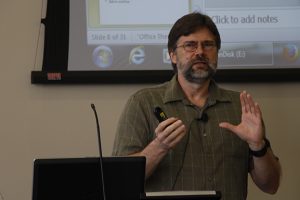 Dr. Andrew Drozd, associate professor of Russian, gave a talk about doctors in 19th-century Russian literature as part of a new lecture series.
