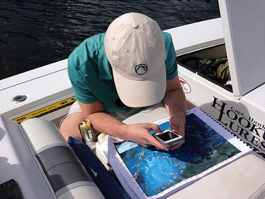 Researchers use satellite images and "ground-truthing" to map the boat paths that are damaging the Florida Bay.