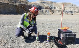 In northern Nevada, Rue Beyer helps create three-dimensional models of gold deposits in order to mine efficiently.