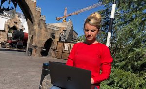 Olivia West is making her dream a reality by writing the stories for the new Universal Studios in Beijing opening in 2020.