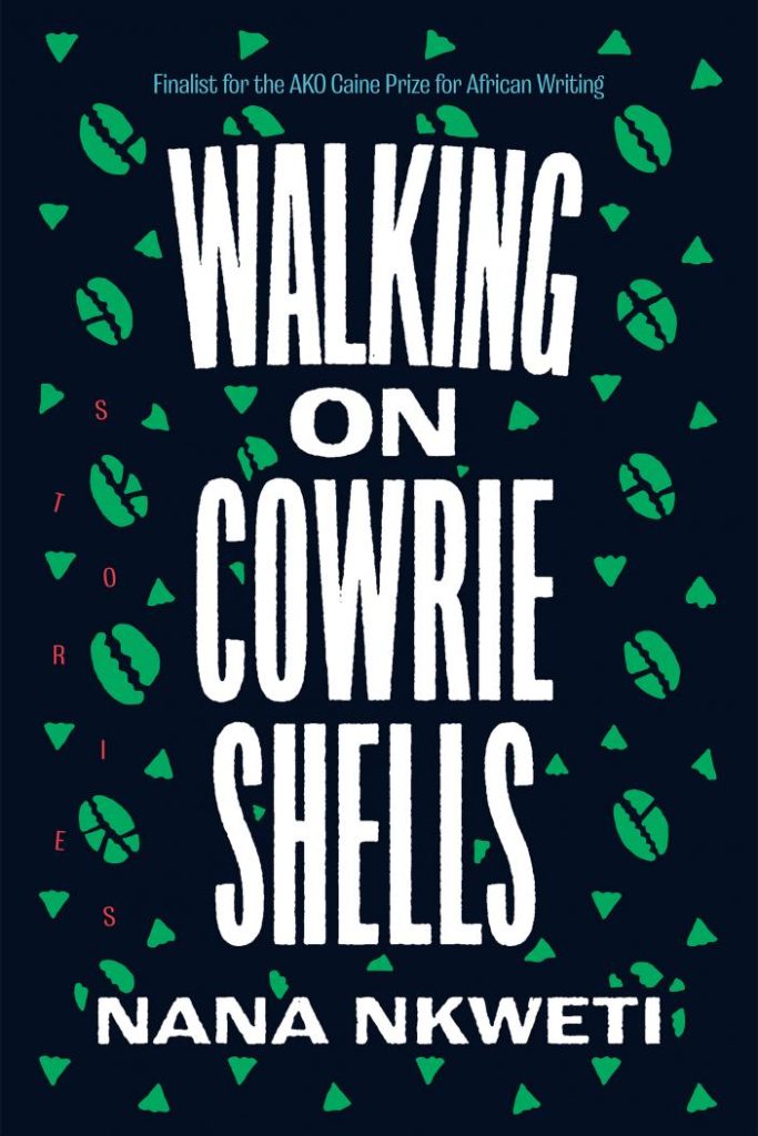 book cover for Walking on Cowrie Shells by Nana Nkweti