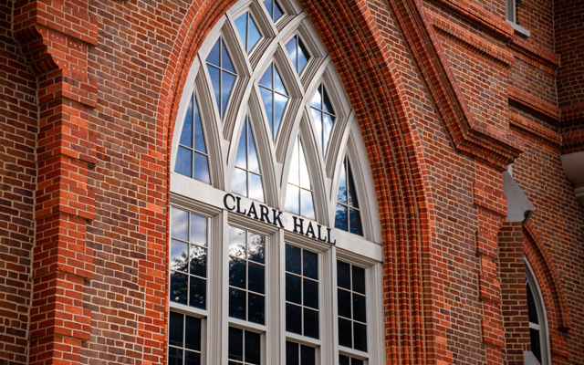 Detail of Clark Hall windows